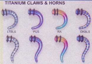 Horns and Claws for stretched holes